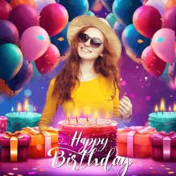 Ícone de Happy Birthday Photo Frame